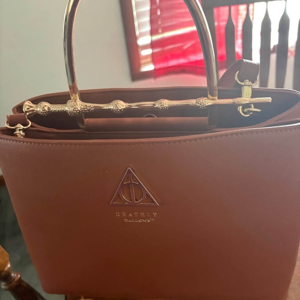 Brown Deathly Hallows Shoulder Bag